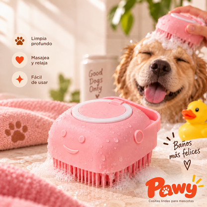 Cepillo Masajeador de Baño para Mascotas