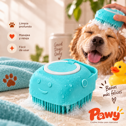 Cepillo Masajeador de Baño para Mascotas