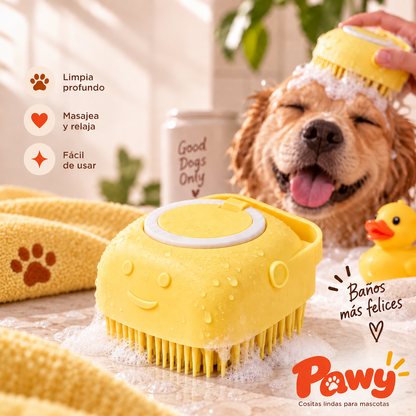Cepillo Masajeador de Baño para Mascotas
