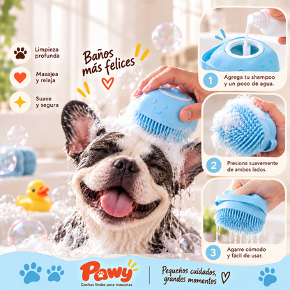Cepillo Masajeador de Baño para Mascotas
